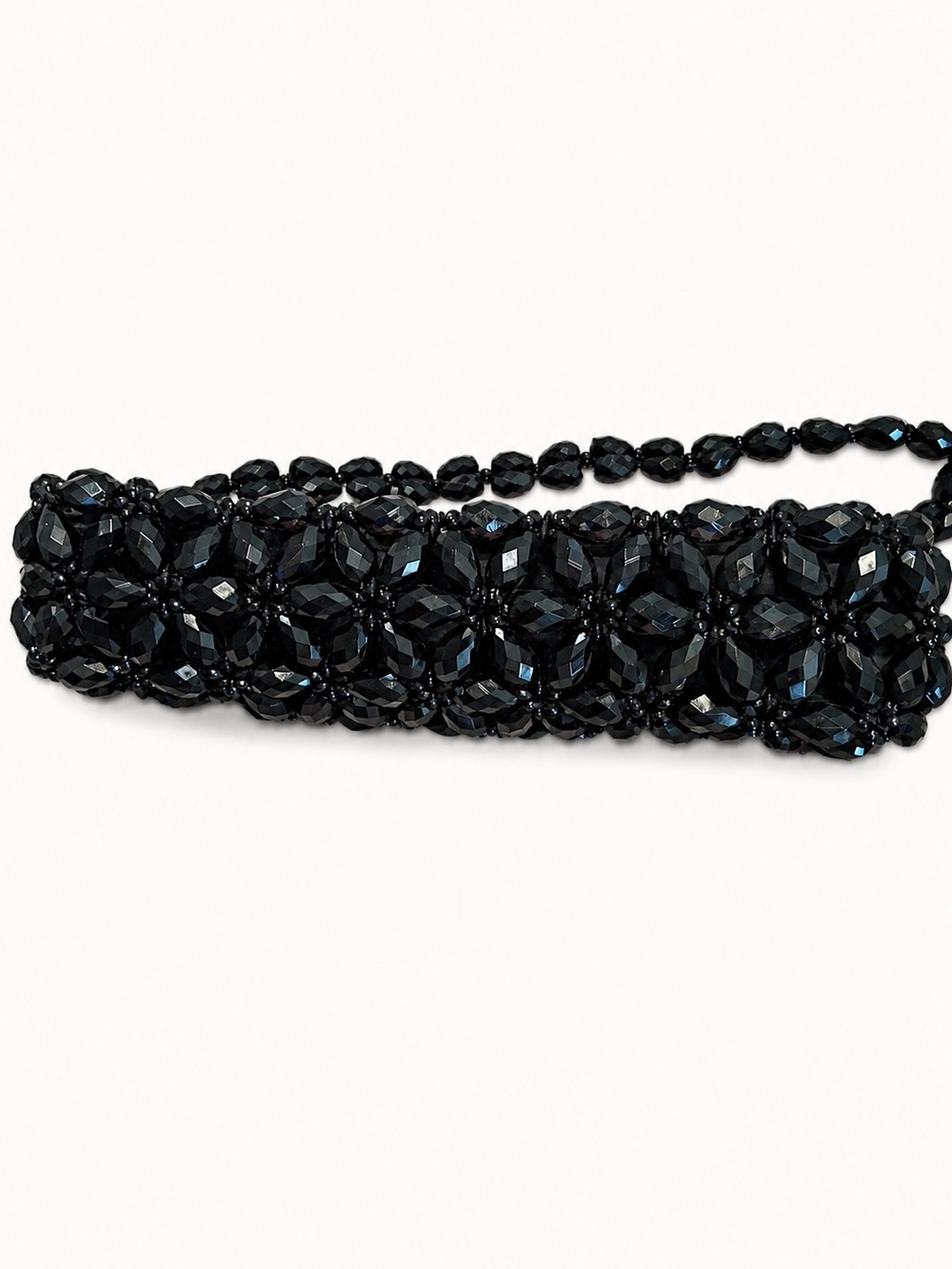 Vintage Pelita Craft Black Beaded Purse Evening Bag Y2K Handbag  Indonesia Chic - Picture 7 of 13